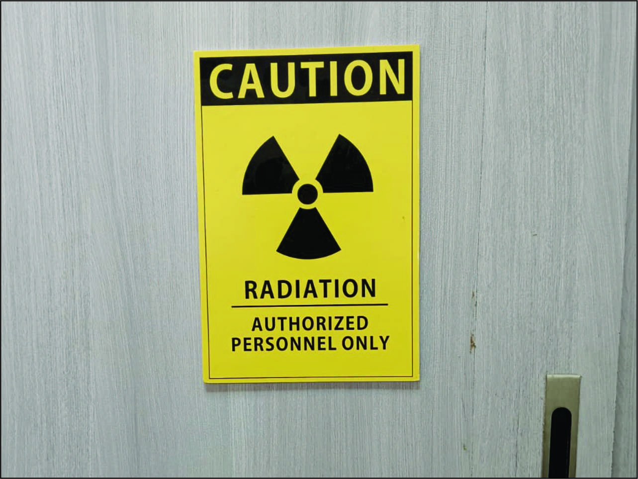 Caution radiation Signage