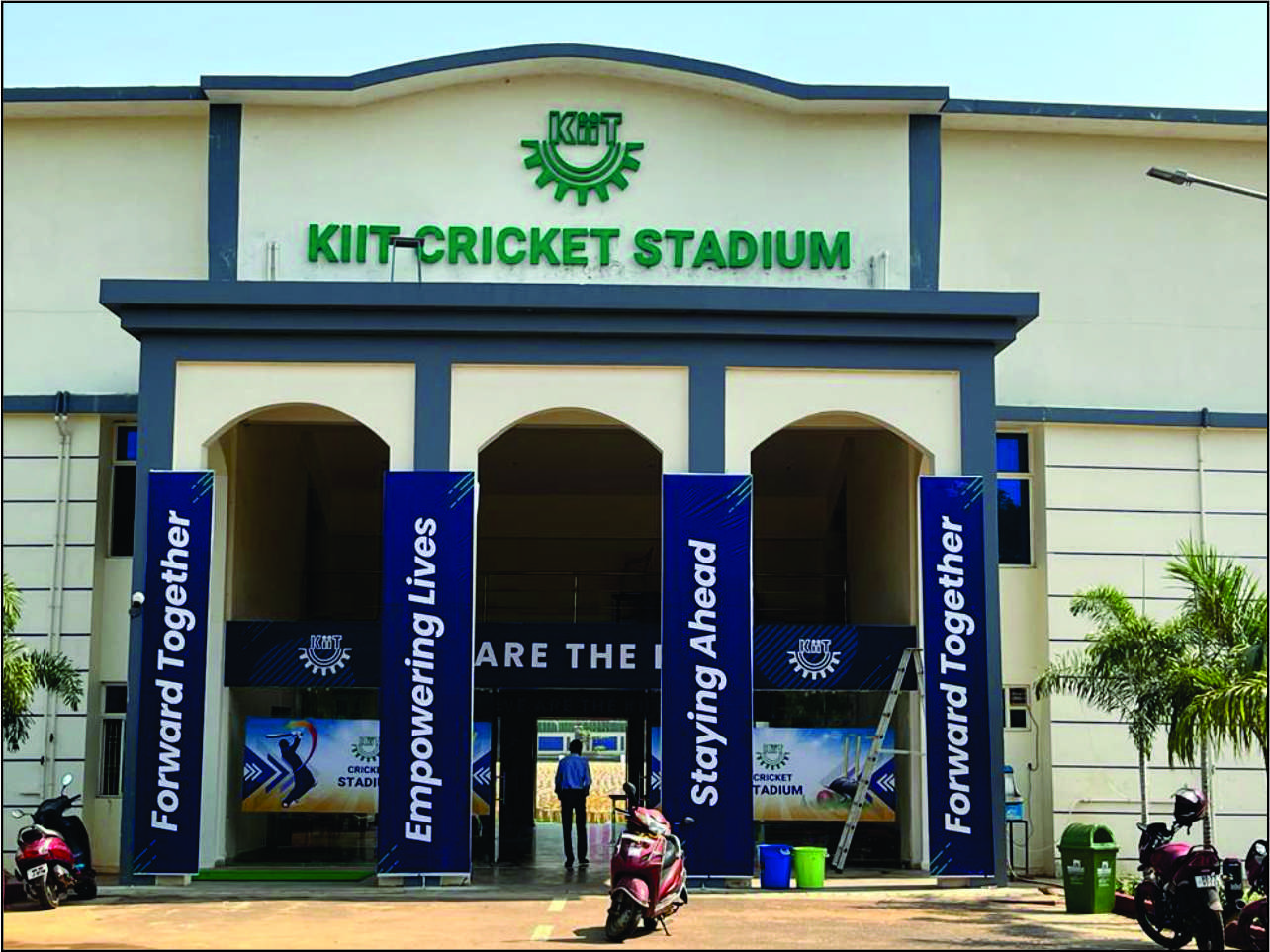 KIIT Cricket stadium 3D Letter